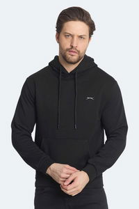 Slazenger - Slazenger KICKSON IN Erkek Kapüşonlu Cepli Siyah Sweatshırt Slazenger - Slazenger KICKSON IN Erkek Kapüşonlu Cepli Siyah Sweatshırt