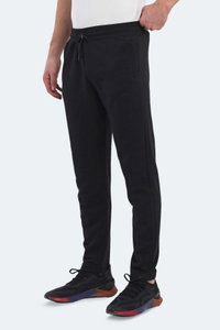 Slazenger - Slazenger KIERON I Erkek Cepli slim fit Siyah Eşofman Altı