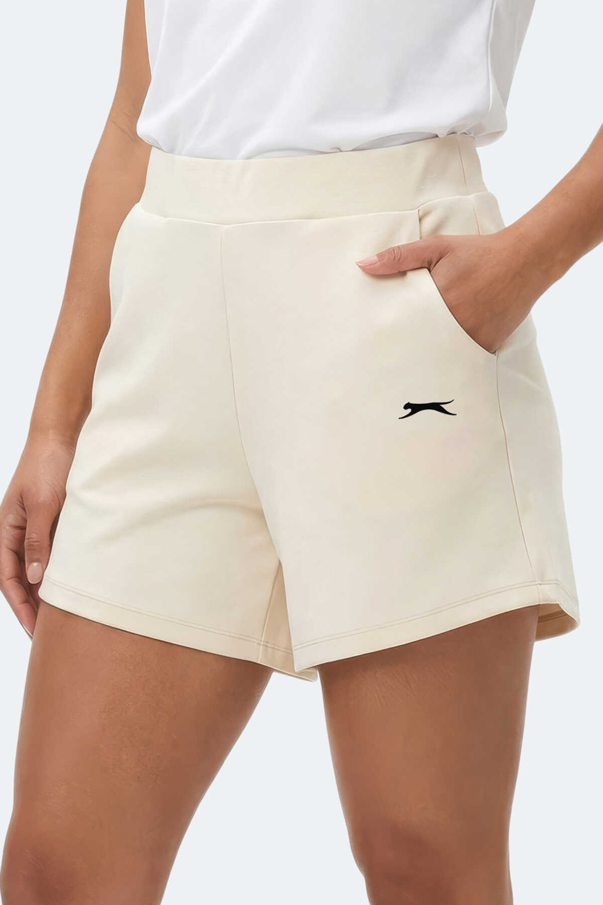 Slazenger - Slazenger KILLER Kadın Ekru Şort