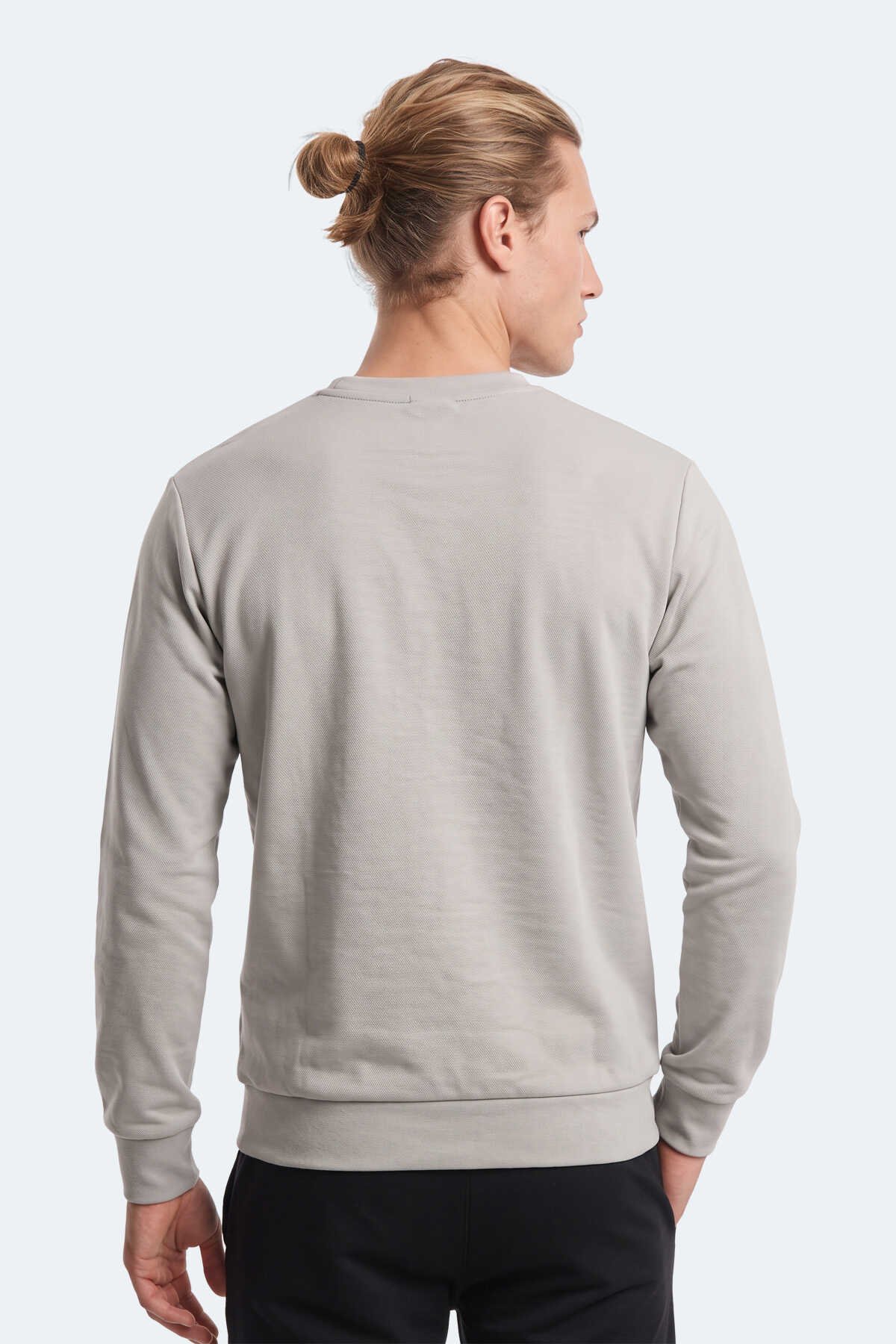 Slazenger KINAL I Erkek Gri Sweatshırt - 4