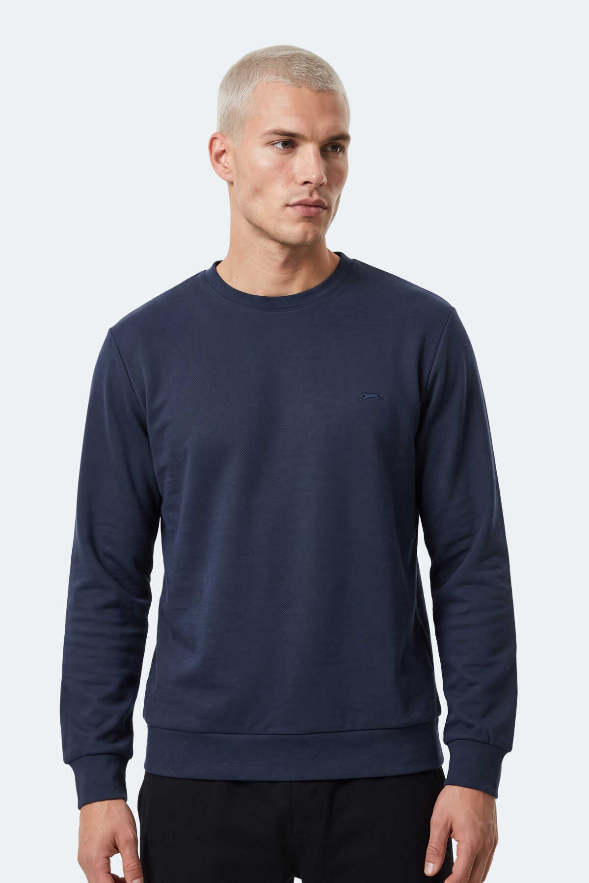 Slazenger KINAL I Erkek Lacivert Sweatshırt (1)