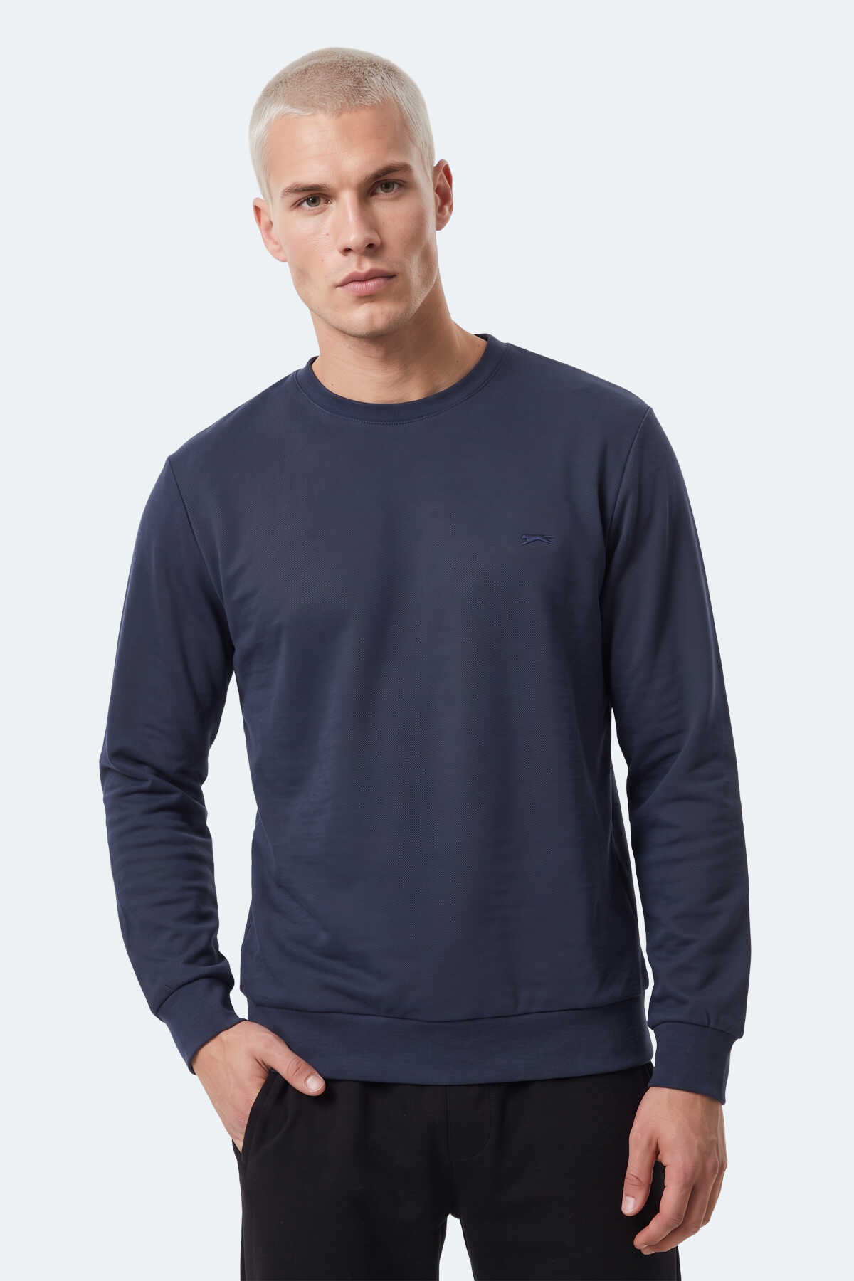 Slazenger KINAL I Erkek Lacivert Sweatshırt - 6