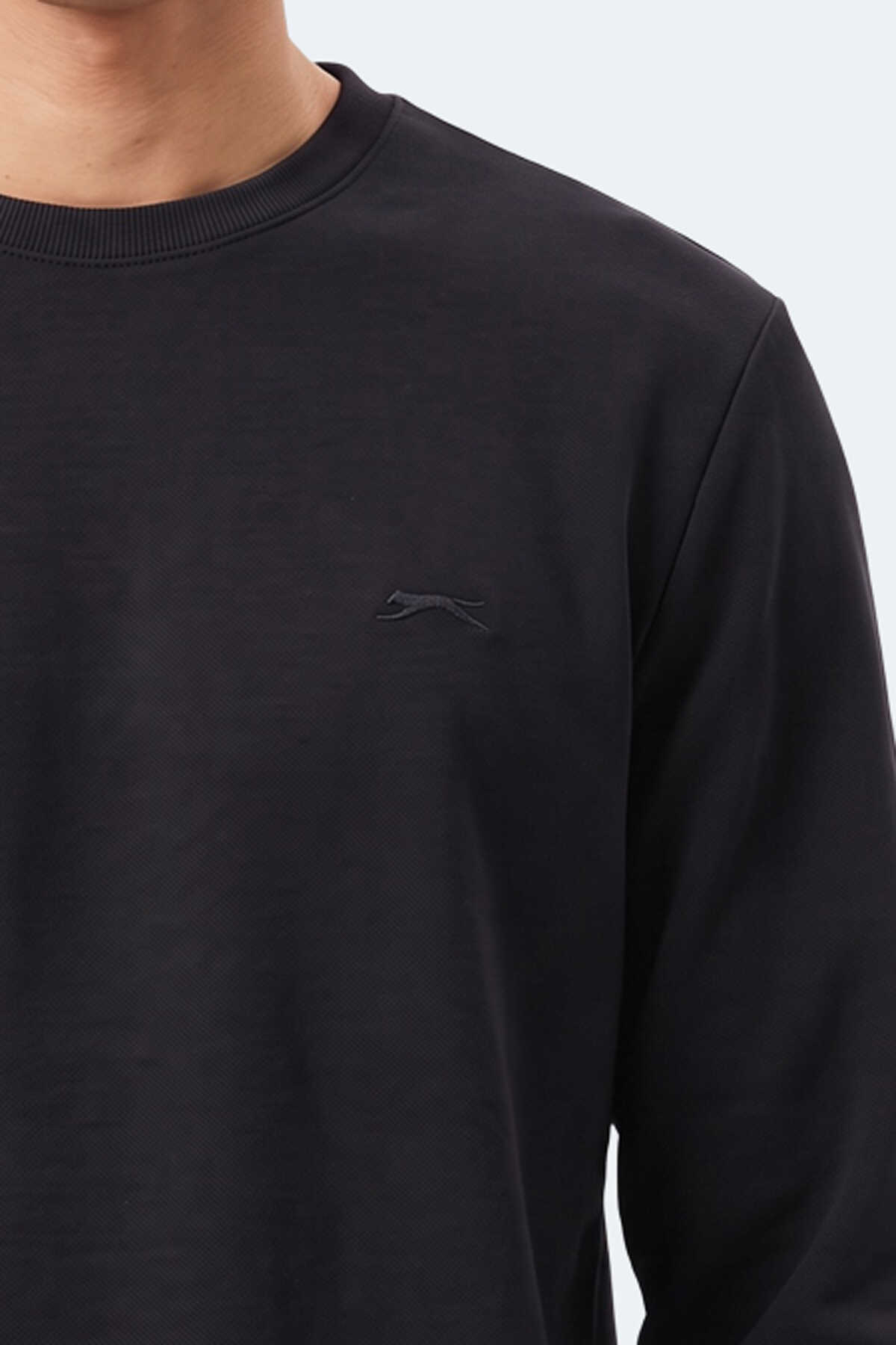 Slazenger KINAL I Erkek Siyah Sweatshırt - 2