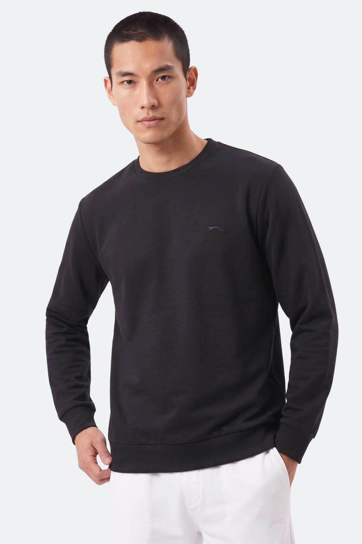 Slazenger KINAL I Erkek Siyah Sweatshırt - 3