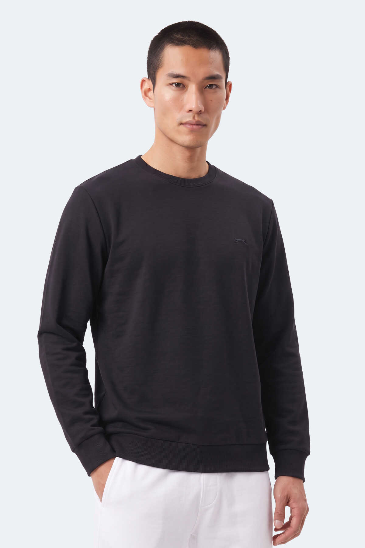 Slazenger KINAL I Erkek Siyah Sweatshırt - 4