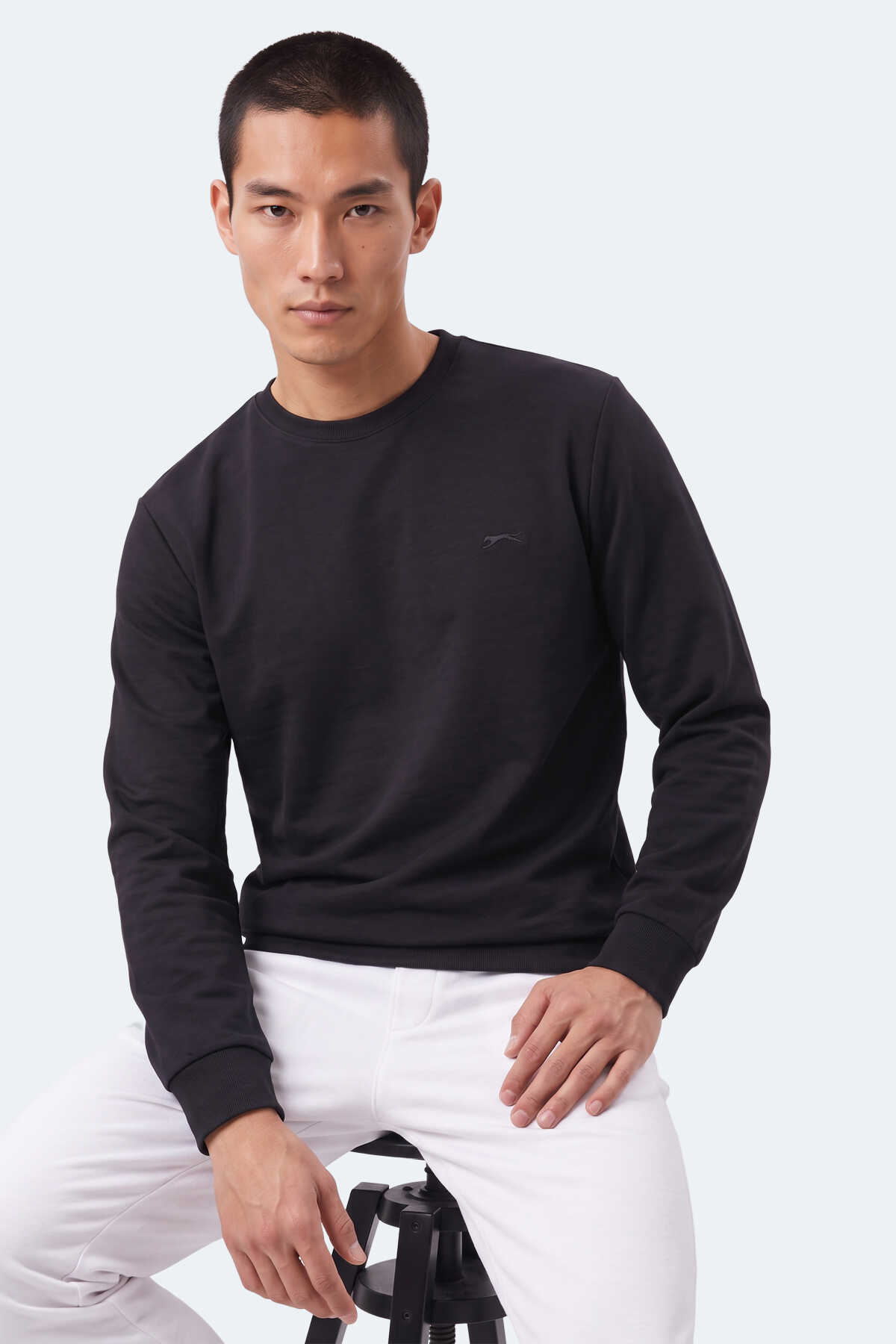 Slazenger KINAL I Erkek Siyah Sweatshırt - 5