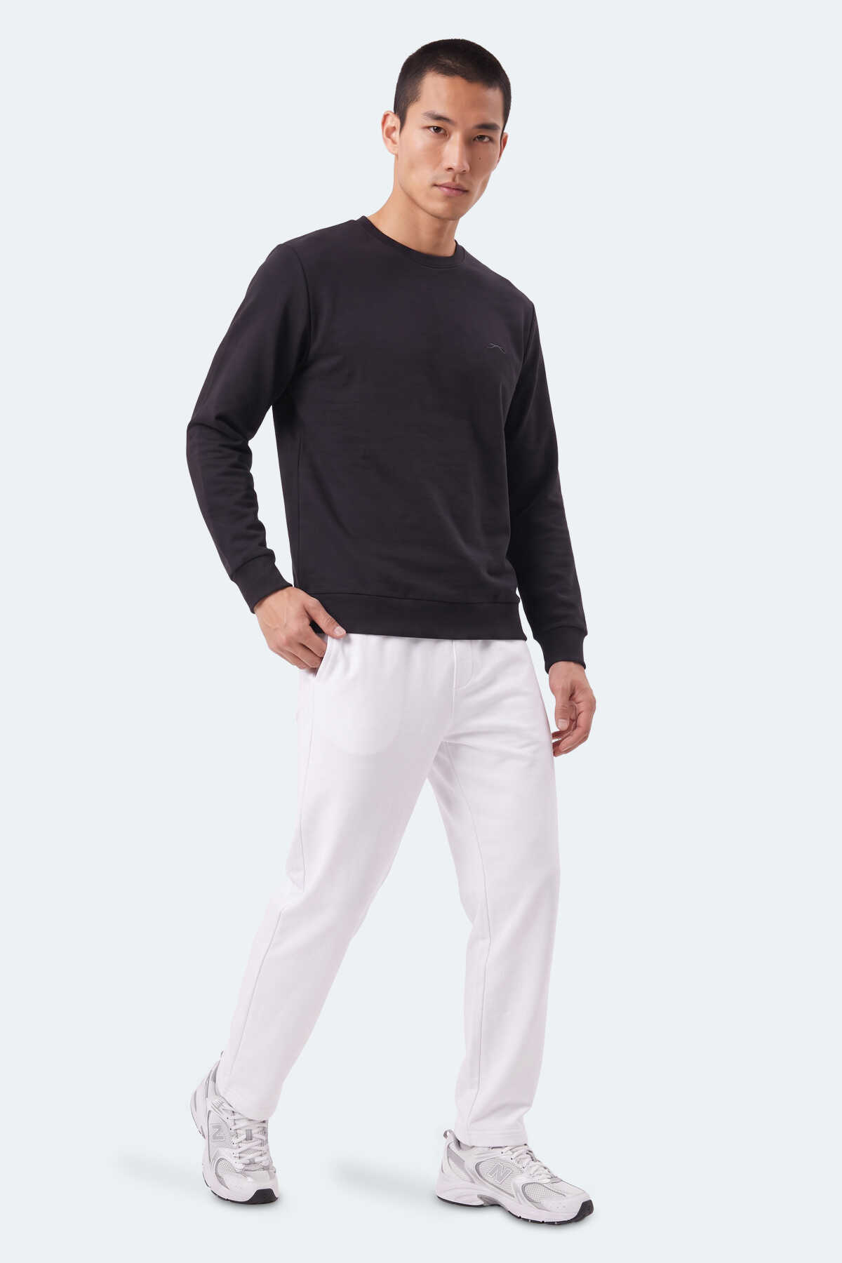 Slazenger KINAL I Erkek Siyah Sweatshırt - 7