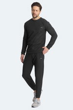 Slazenger - Slazenger KINGDOM IN Erkek Koyu Gri Eşofman Takımı