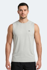 Slazenger - Slazenger KINGSHILL Erkek Açık Gri Tişört