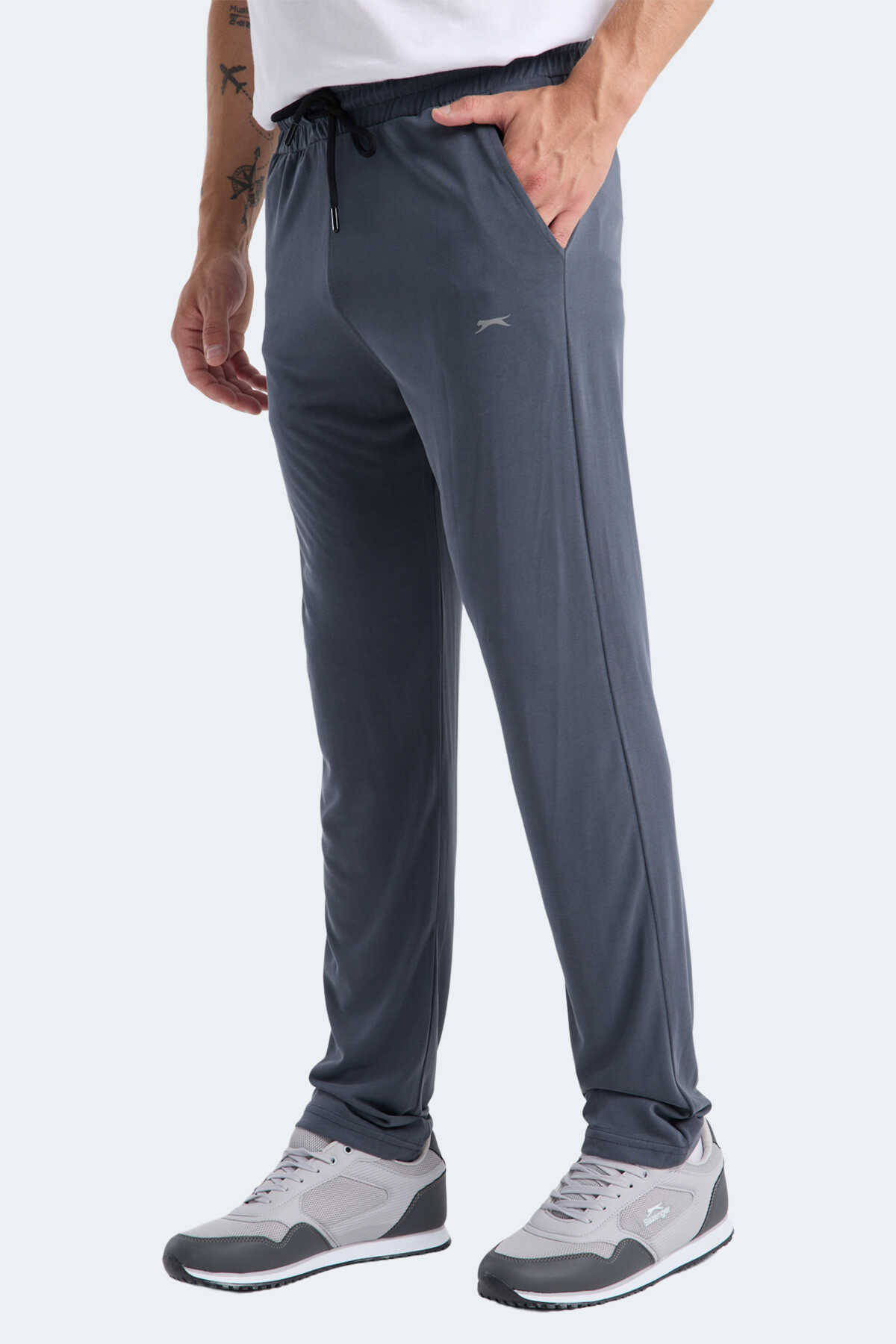 Slazenger - Slazenger KINSPORT Erkek Eşofman Altı Açık Gri