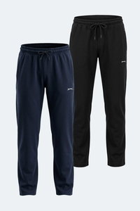 Slazenger - Slazenger KIRABO 2 Lİ SET Erkek Siyah - Lacivert Eşofman Altı