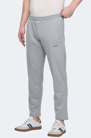 Slazenger KIRABO IN Erkek Fermuar Cepli Gri Eşofman Altı