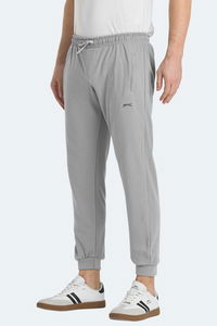 Slazenger - Slazenger KISHA IN Erkek Cepli Dar Paça Gri Eşofman Altı