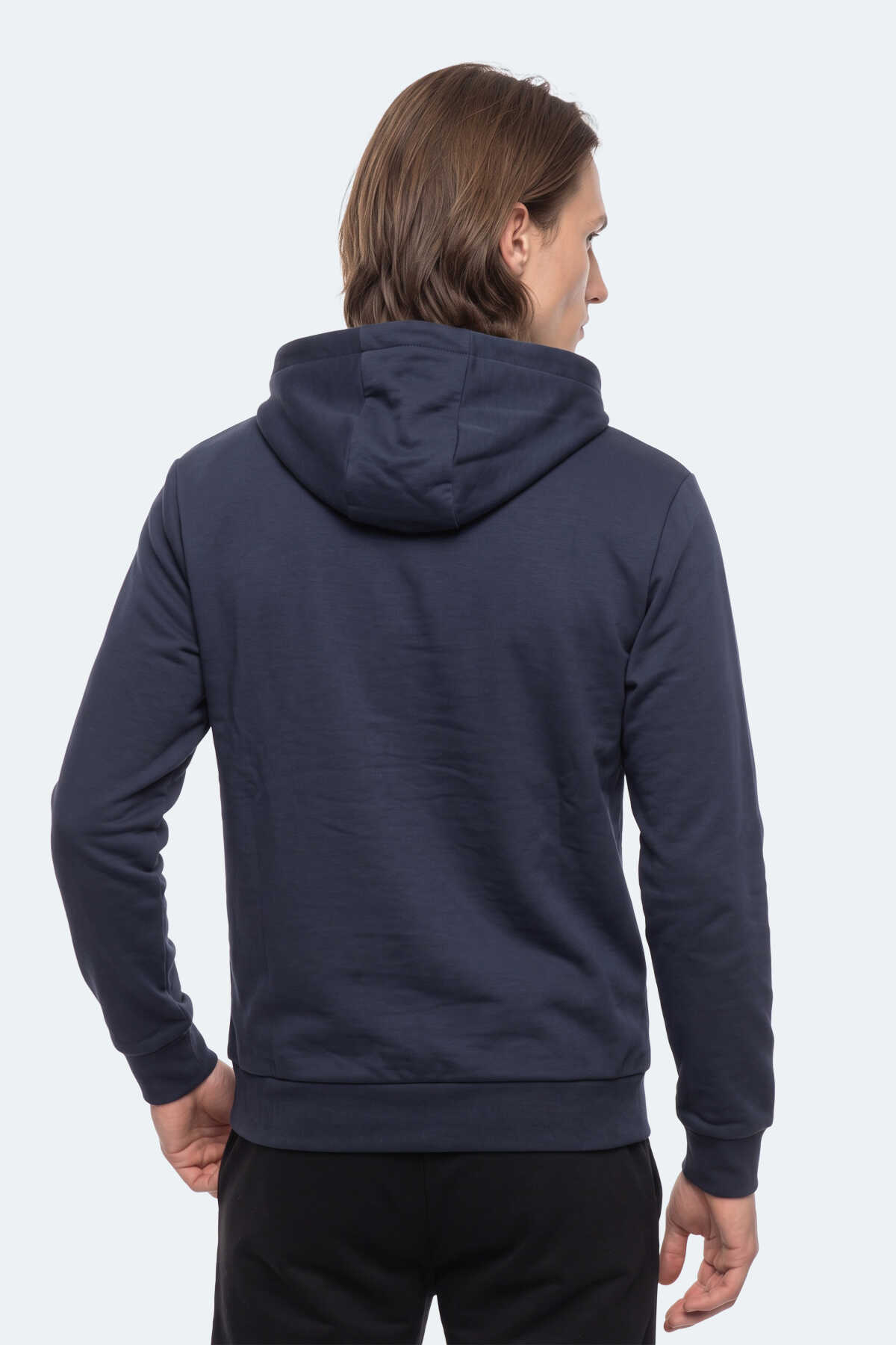 Slazenger KISHAN I Erkek Kapüşonlu Lacivert Sweatshırt - 5
