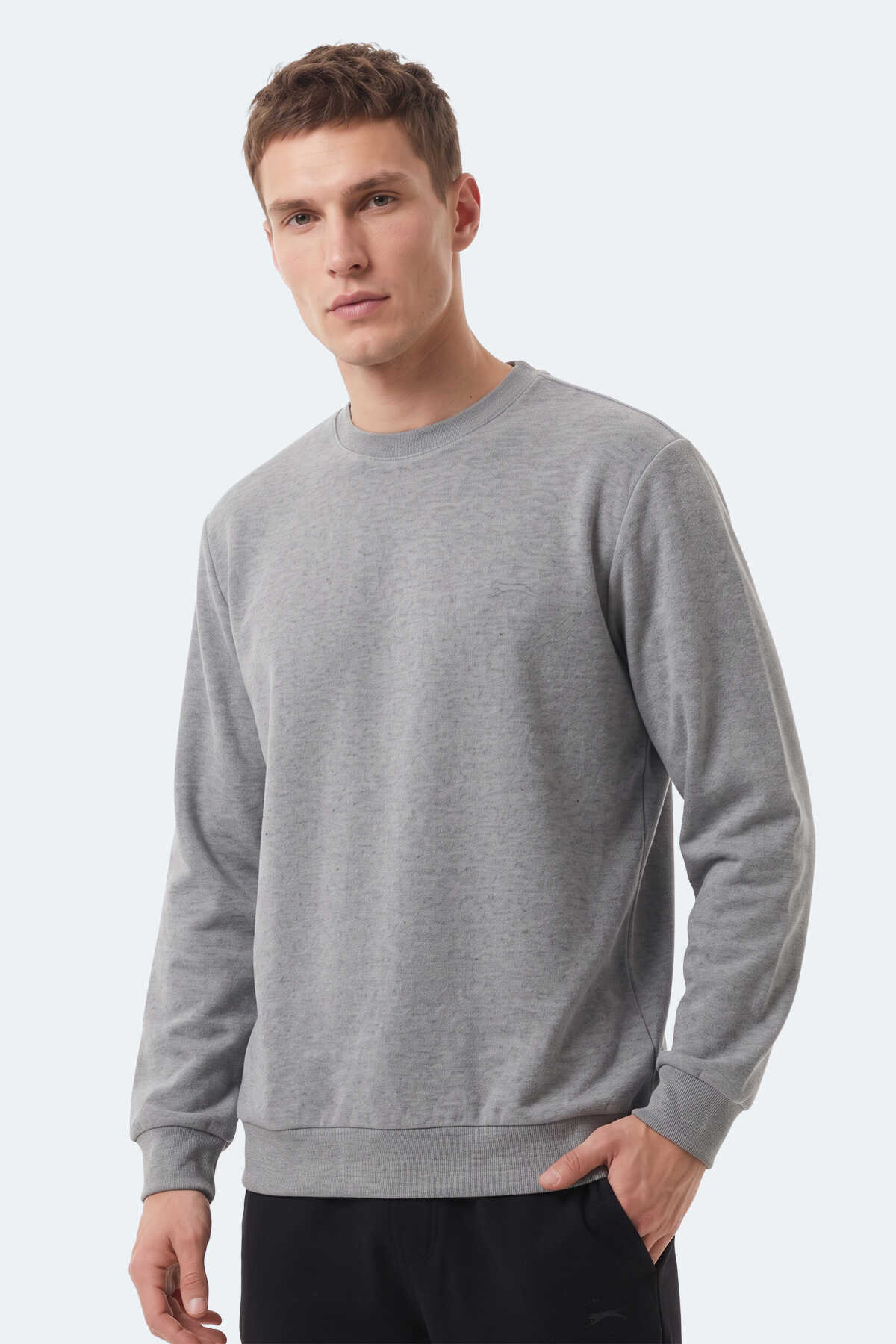 Slazenger KLAHAN I Erkek Antrasit Sweatshırt - 4