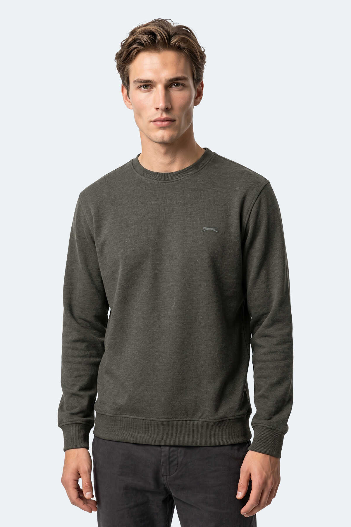 Slazenger KLAHAN I Erkek Haki Sweatshırt - 1