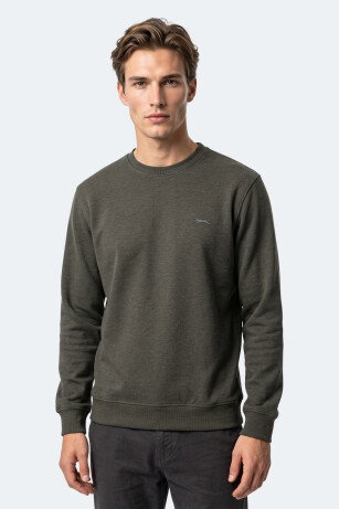 Slazenger KLAHAN I Erkek Haki Sweatshırt