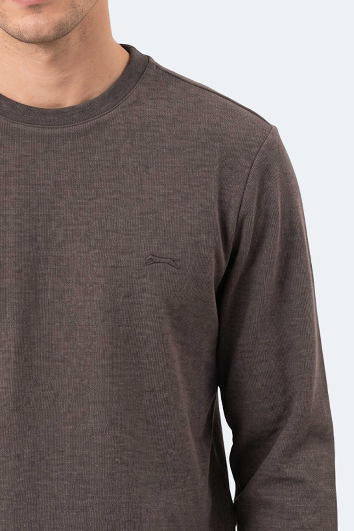 Slazenger KLAHAN I Erkek Kahve Sweatshırt - 2