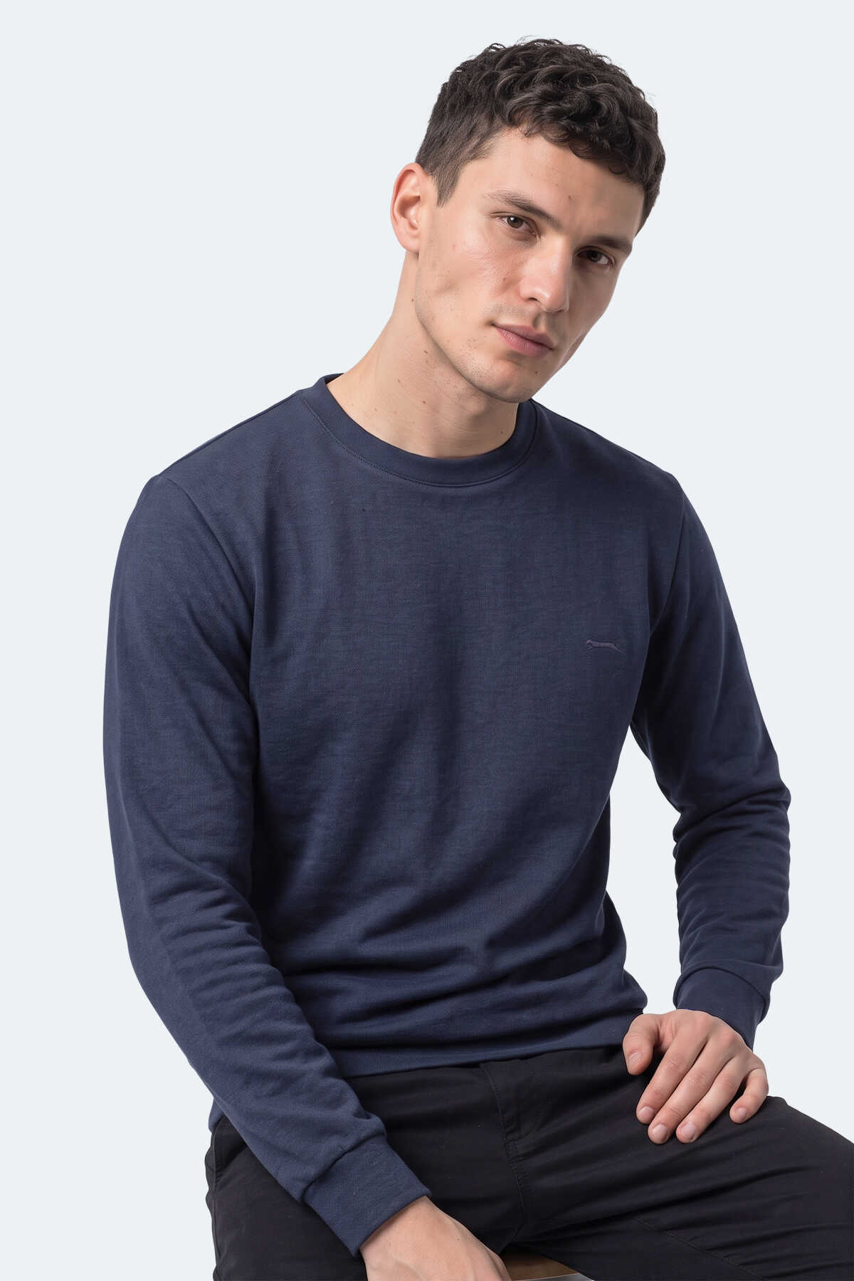 Slazenger KLAHAN I Erkek Lacivert Sweatshırt - 3