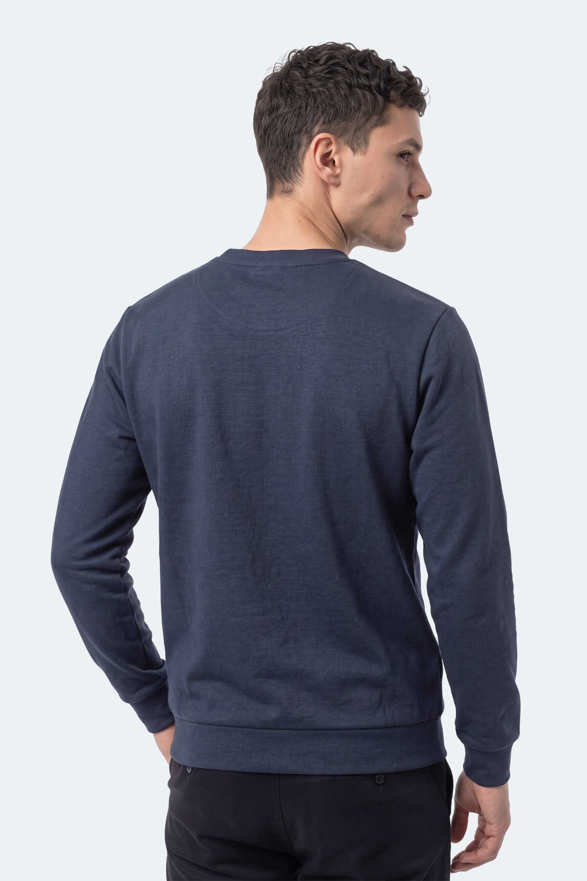 Slazenger KLAHAN I Erkek Lacivert Sweatshırt - 4