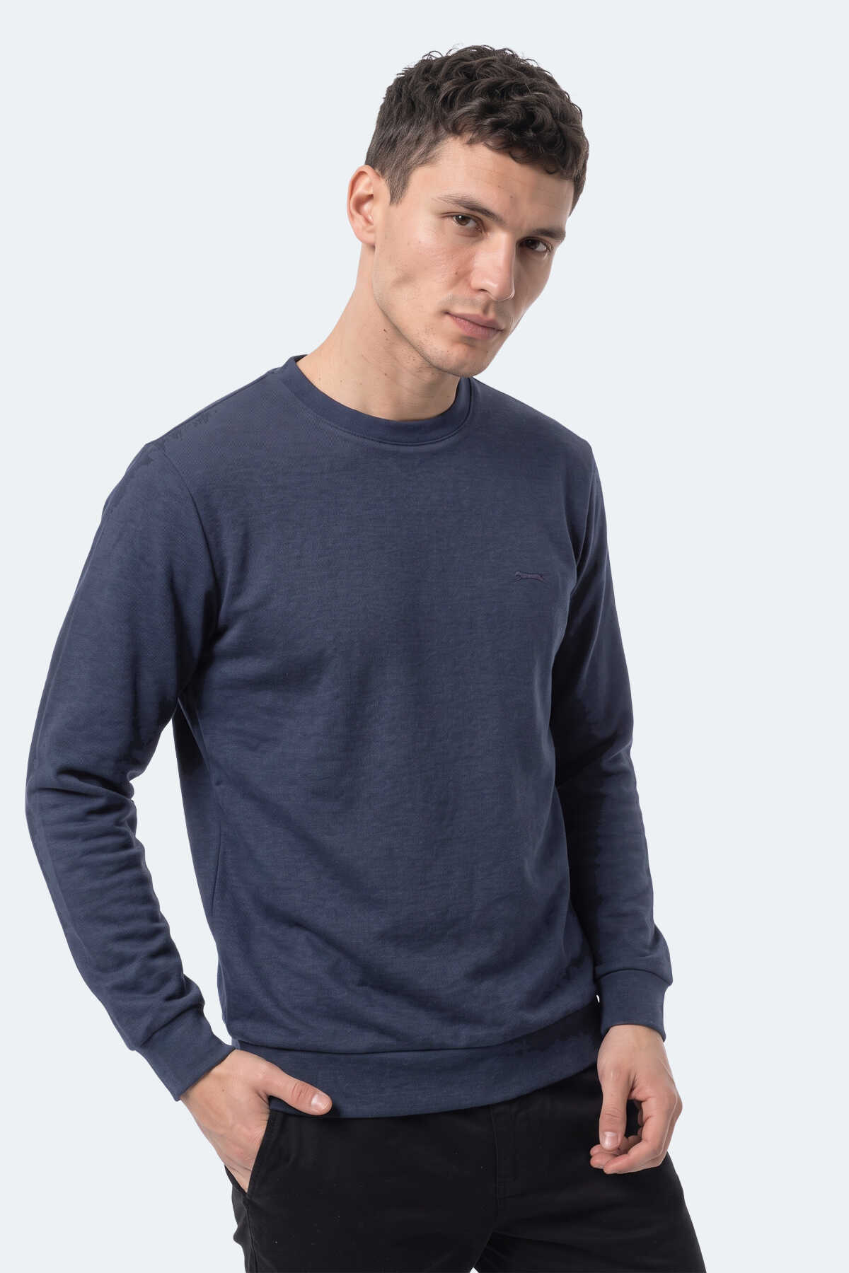 Slazenger KLAHAN I Erkek Lacivert Sweatshırt - 5