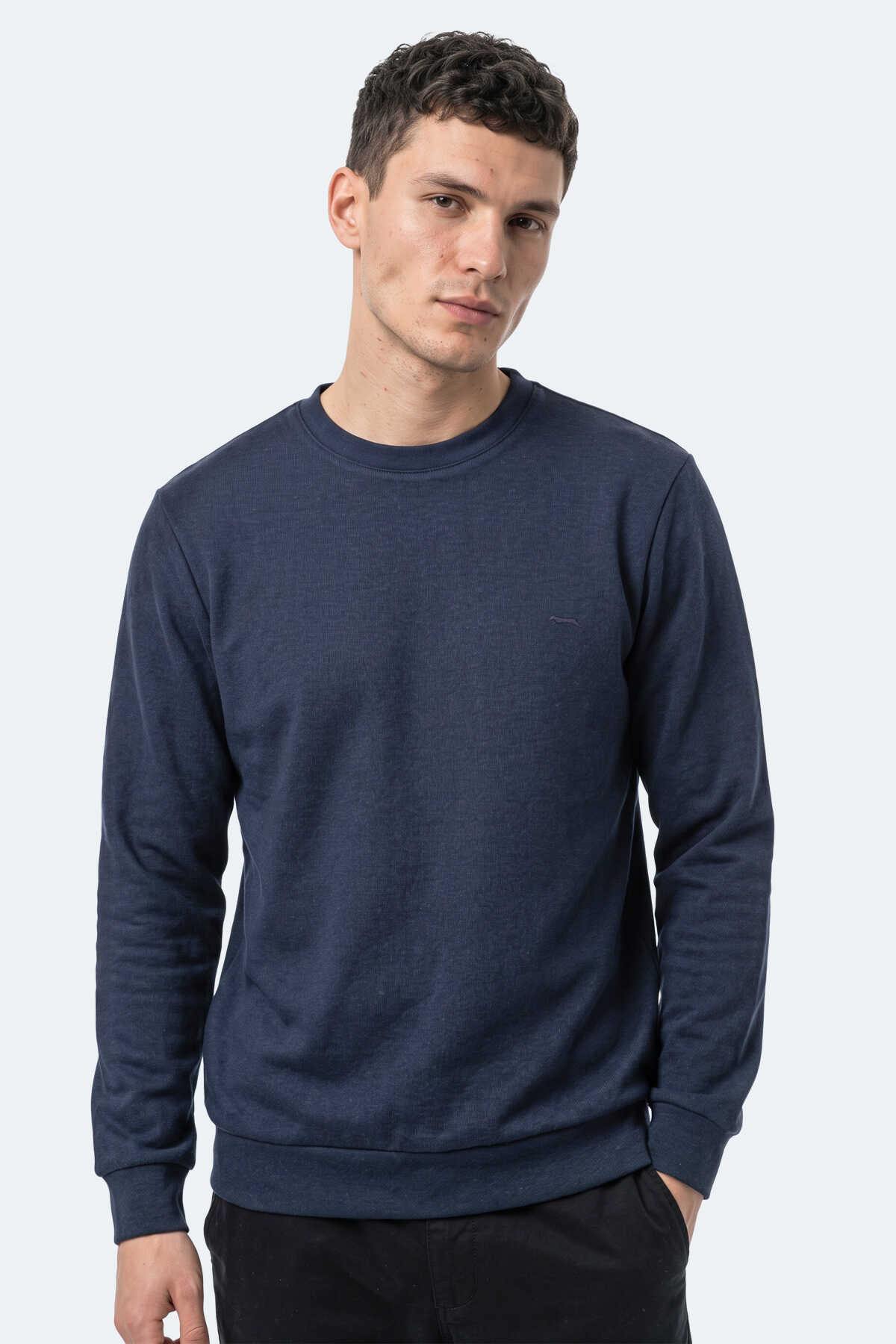 Slazenger KLAHAN I Erkek Lacivert Sweatshırt - 6