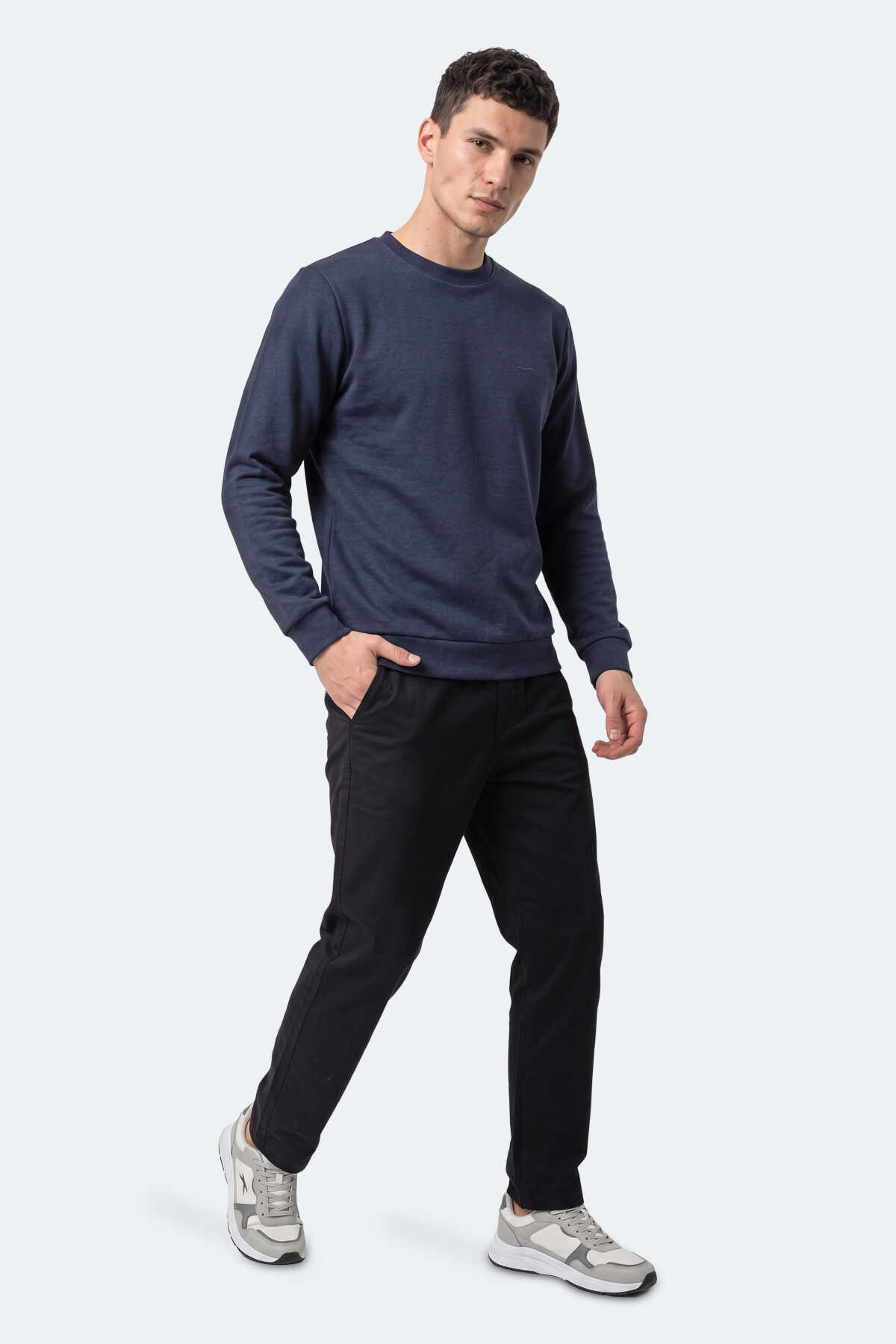 Slazenger KLAHAN I Erkek Lacivert Sweatshırt - 7