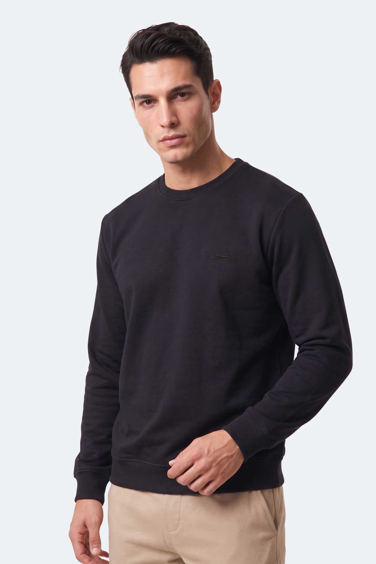 Slazenger KLAHAN I Erkek Siyah Sweatshırt - 3