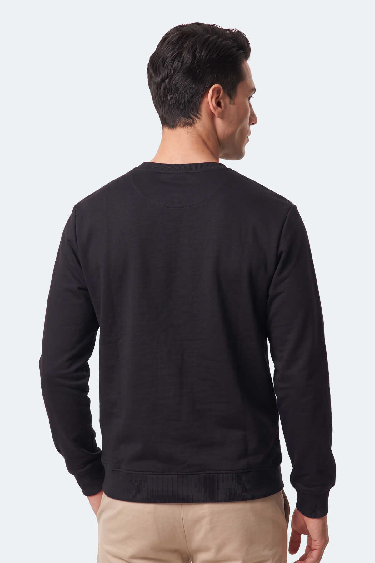 Slazenger KLAHAN I Erkek Siyah Sweatshırt - 5