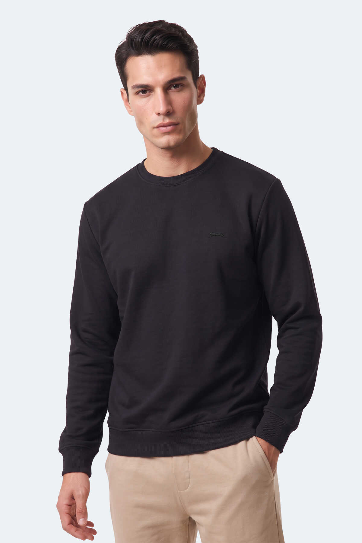 Slazenger KLAHAN I Erkek Siyah Sweatshırt - 6