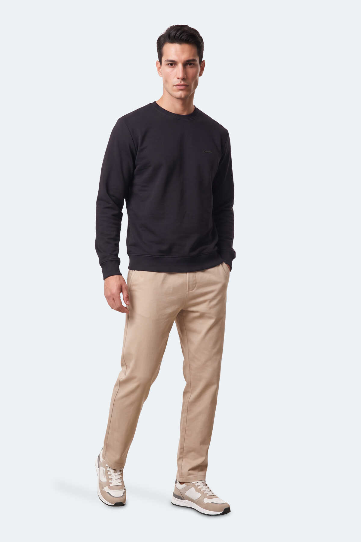 Slazenger KLAHAN I Erkek Siyah Sweatshırt - 7