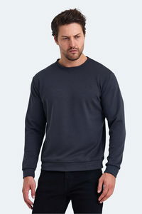 Slazenger - Slazenger KLARIS I Erkek Gri Sweatshırt Slazenger - Slazenger KLARIS I Erkek Gri Sweatshırt