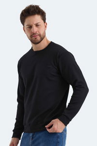 Slazenger - Slazenger KLARIS I Erkek Siyah Sweatshırt Slazenger - Slazenger KLARIS I Erkek Siyah Sweatshırt