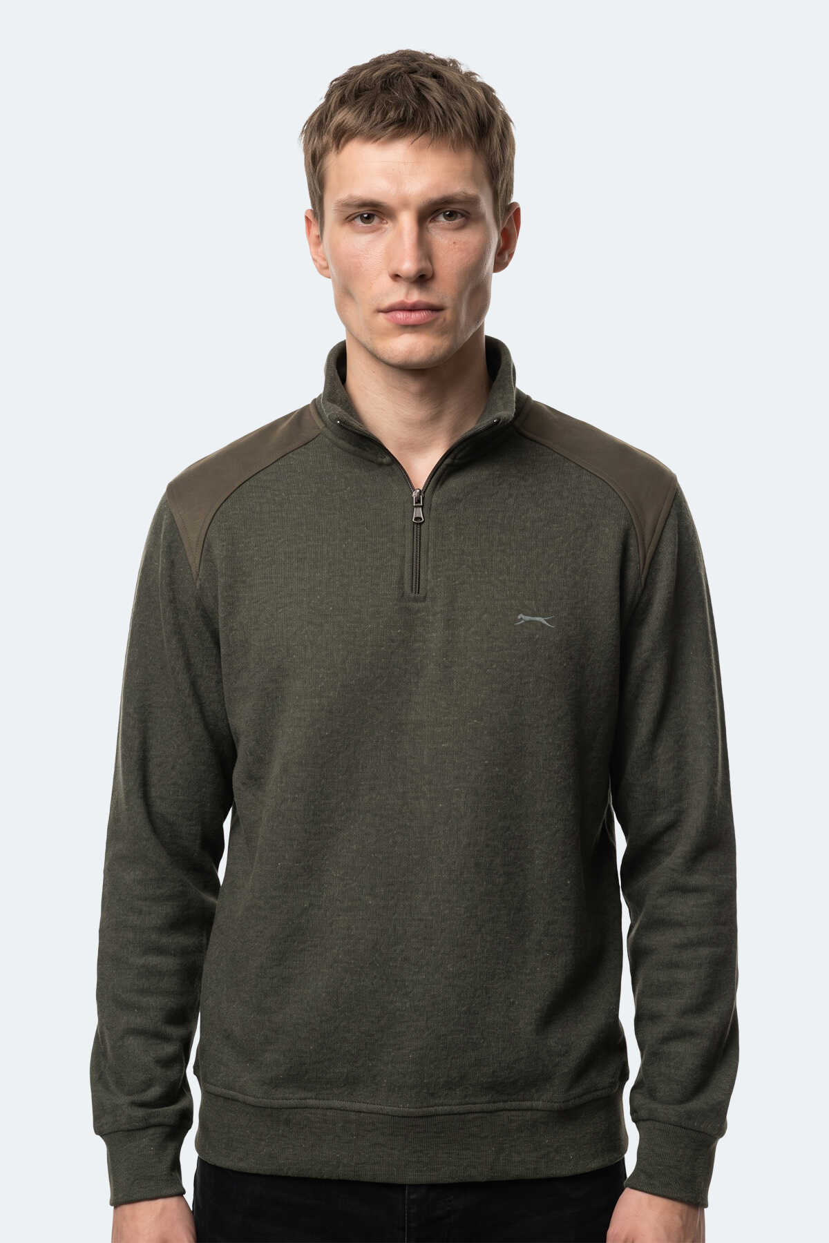 Slazenger KLASS I Erkek  Haki Sweatshırt (1)