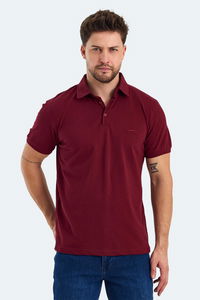 Slazenger - Slazenger KLASSE IN Erkek Polo Yaka Bordo Tişört Slazenger - Slazenger KLASSE IN Erkek Polo Yaka Bordo Tişört