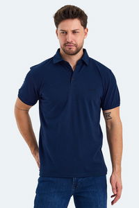 Slazenger - Slazenger KLASSE IN Erkek Polo Yaka Lacivert Tişört Slazenger - Slazenger KLASSE IN Erkek Polo Yaka Lacivert Tişört