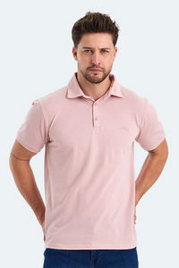 Slazenger - Slazenger KLASSE IN Erkek Polo Yaka Pudra Tişört Slazenger - Slazenger KLASSE IN Erkek Polo Yaka Pudra Tişört