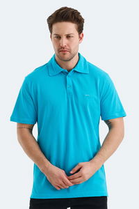Slazenger - Slazenger KLASSE IN Erkek Polo Yaka Turkuaz Tişört