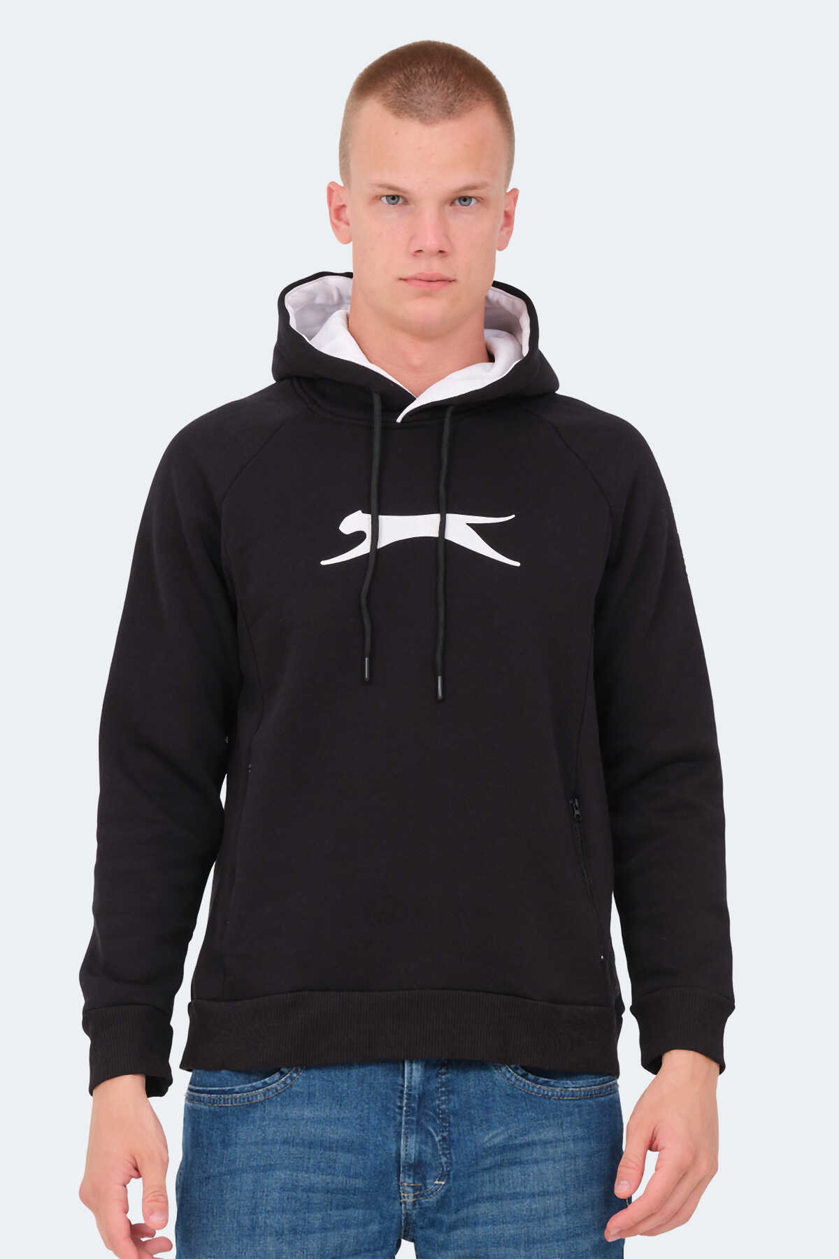 Slazenger - Slazenger KNIFE I Erkek Sweatshirt Siyah