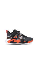 Slazenger - Slazenger KNIGHT I Unisex Çocuk Cırt Cırtlı Koyu Gri / Turuncu Günlük Spor Ayakkabısı