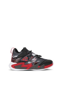 Slazenger - Slazenger KNIGHT I Unisex Çocuk Cırt Cırtlı Siyah / Kırmızı Günlük Spor Ayakkabısı