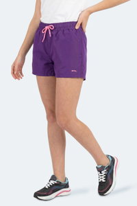 Slazenger - Slazenger KNOXIS Kadın Cepli Deniz Şortu Mor Şort
