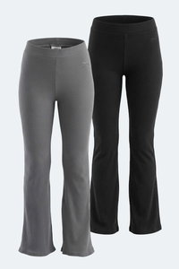 Slazenger - Slazenger KNOXY 2 Lİ SET Kadın Siyah - Koyu Gri Eşofman Altı