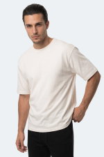 Slazenger - Slazenger KODEX Erkek Ekru Tişört