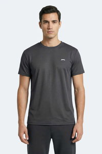 Slazenger - Slazenger KOFONA Erkek Koyu Gri Tişört