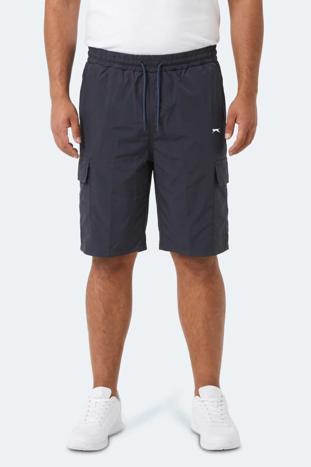 Slazenger - Slazenger KOFU IN Erkek Kargo Cepli Lacivert Şort