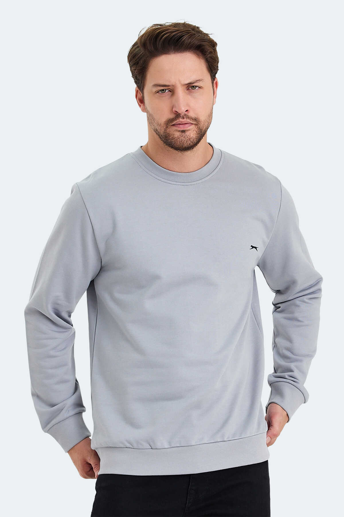 Slazenger - KONNOR IN Erkek Sweatshirt Gri