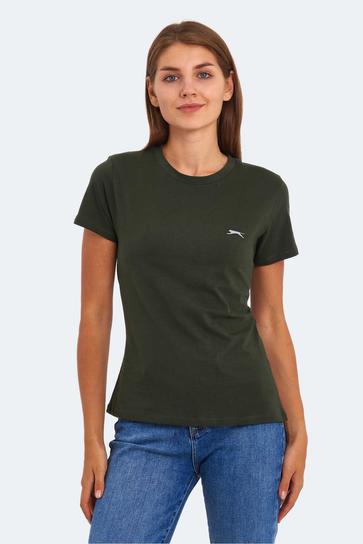 Slazenger - KORNELI I Kadın T-Shirt Haki