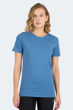 Slazenger KORNELI I Kadın Slim Fit Indigo Tişört 