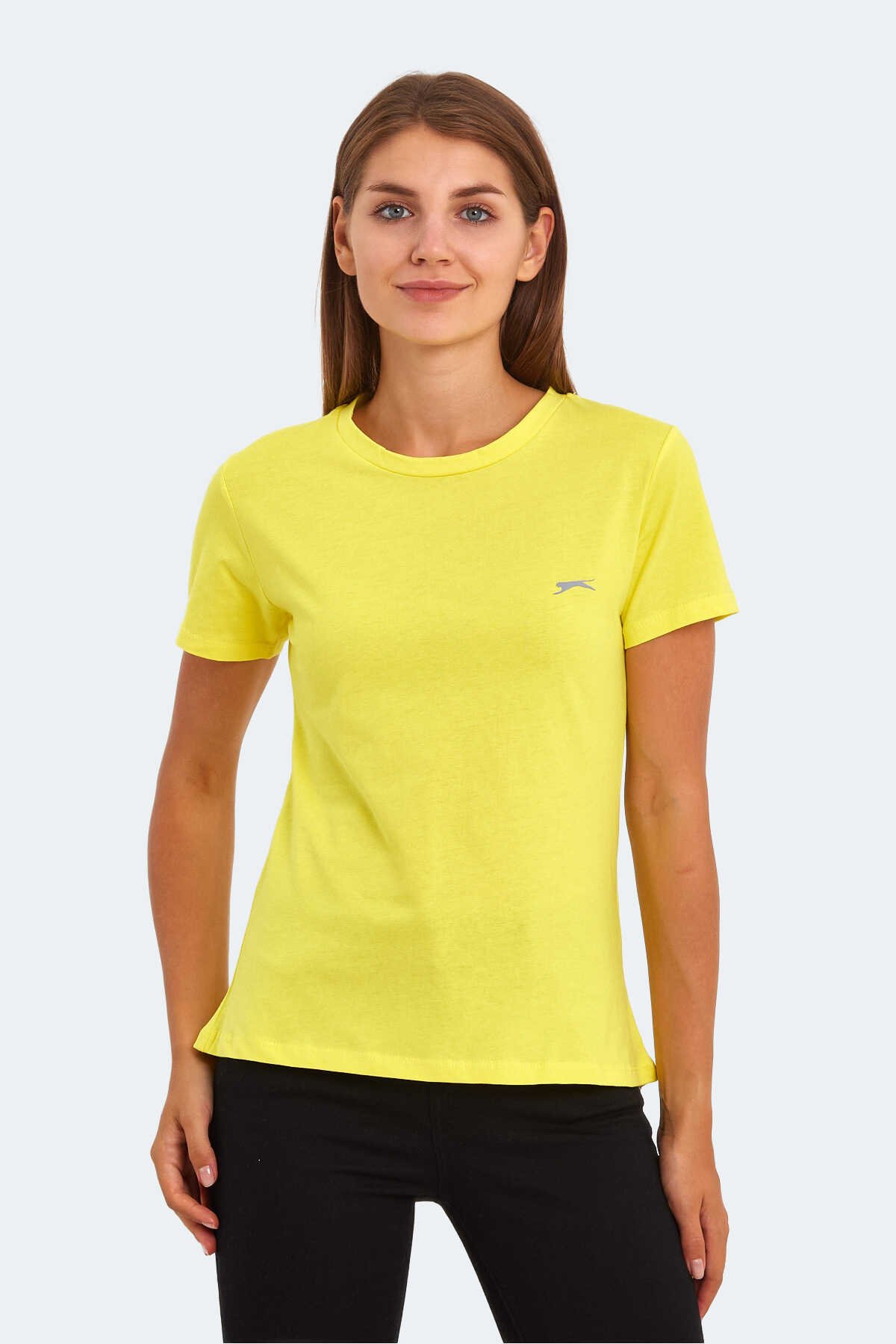 Slazenger - Slazenger KORNELI I Kadın T-Shirt Sarı
